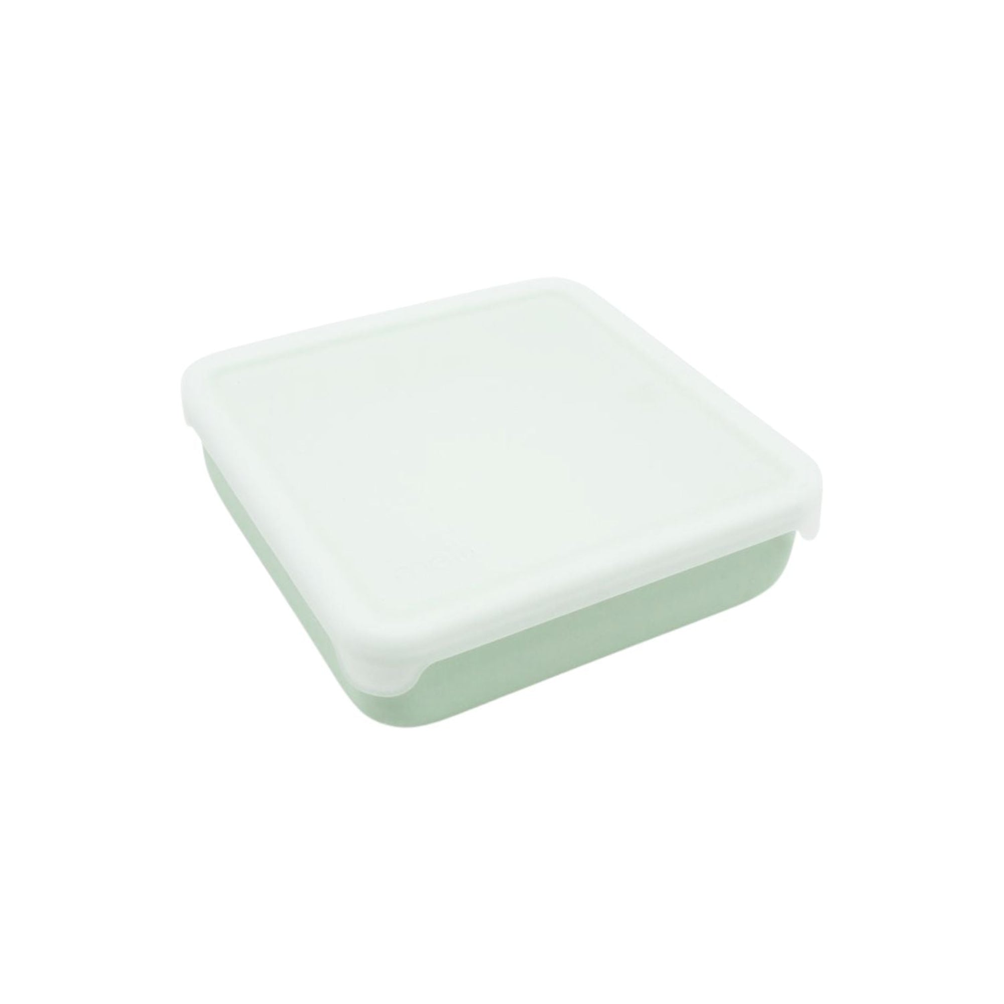 Silikonowy pojemnik na kanapki Melii - łatwe otwieranie, trwały, odporny na zarysowania, bezpieczny dla zdrowia, idealny do pracy i szkoły, kolor: zielony