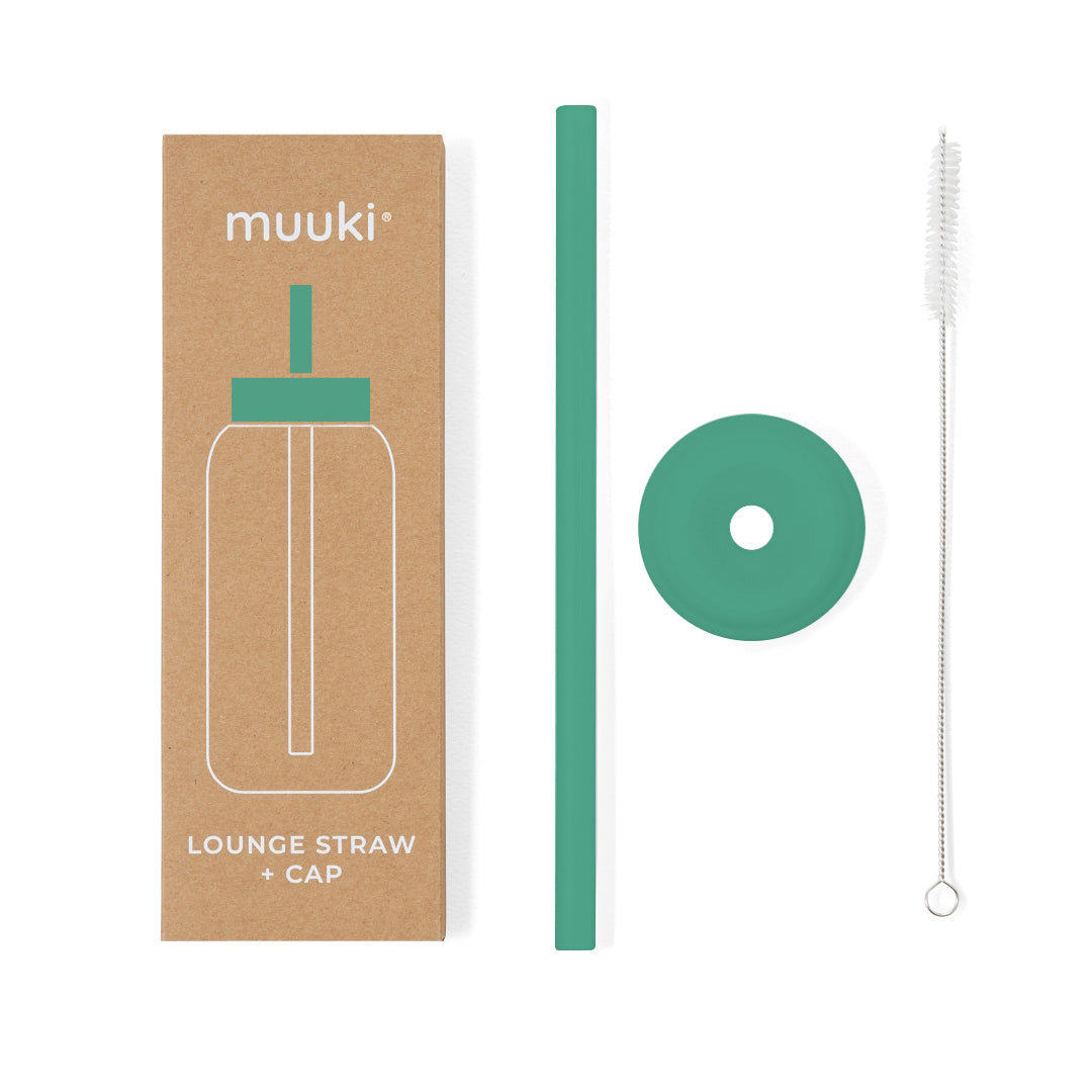 Słomka do butelki Muuki 720 ml w kolorze Frosted Green