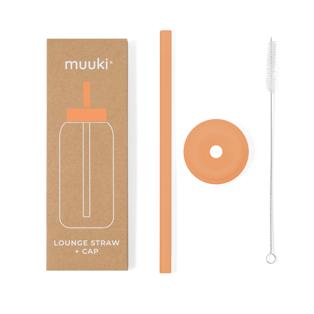 Słomka do butelki Muuki 720 ml w kolorze Tropical Papaya