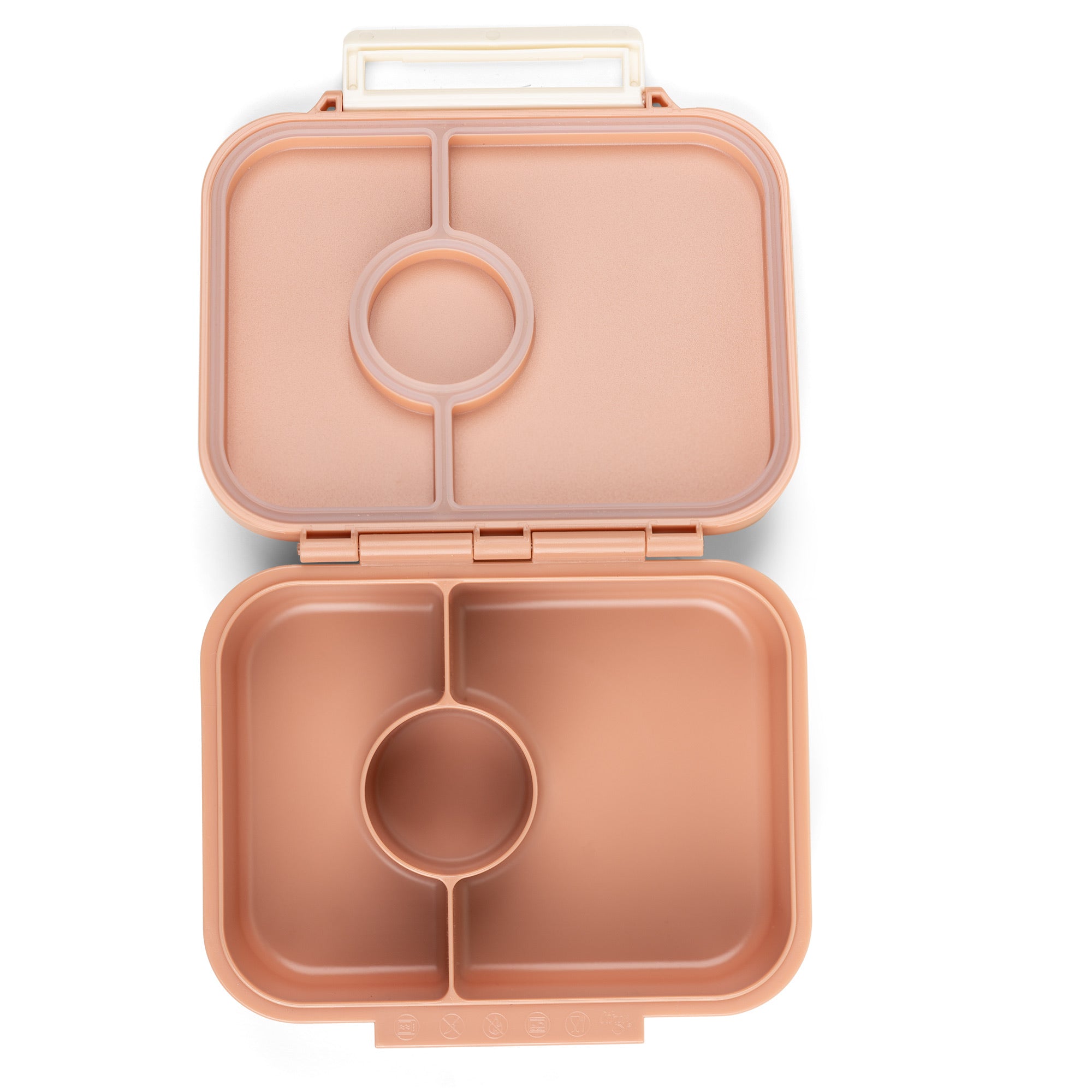 Citron Snack Box Blush Pink tritanowy pojemnik na przekąski - 3 przegródki, szczelny, łączony silikon, bez BPA