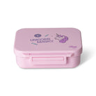 Citron Snack Box Stormy Unicorn tritanowy pojemnik na przekąski - 3 przegródki, szczelny, łączony silikon, bez BPA, wzór: jednorożec
