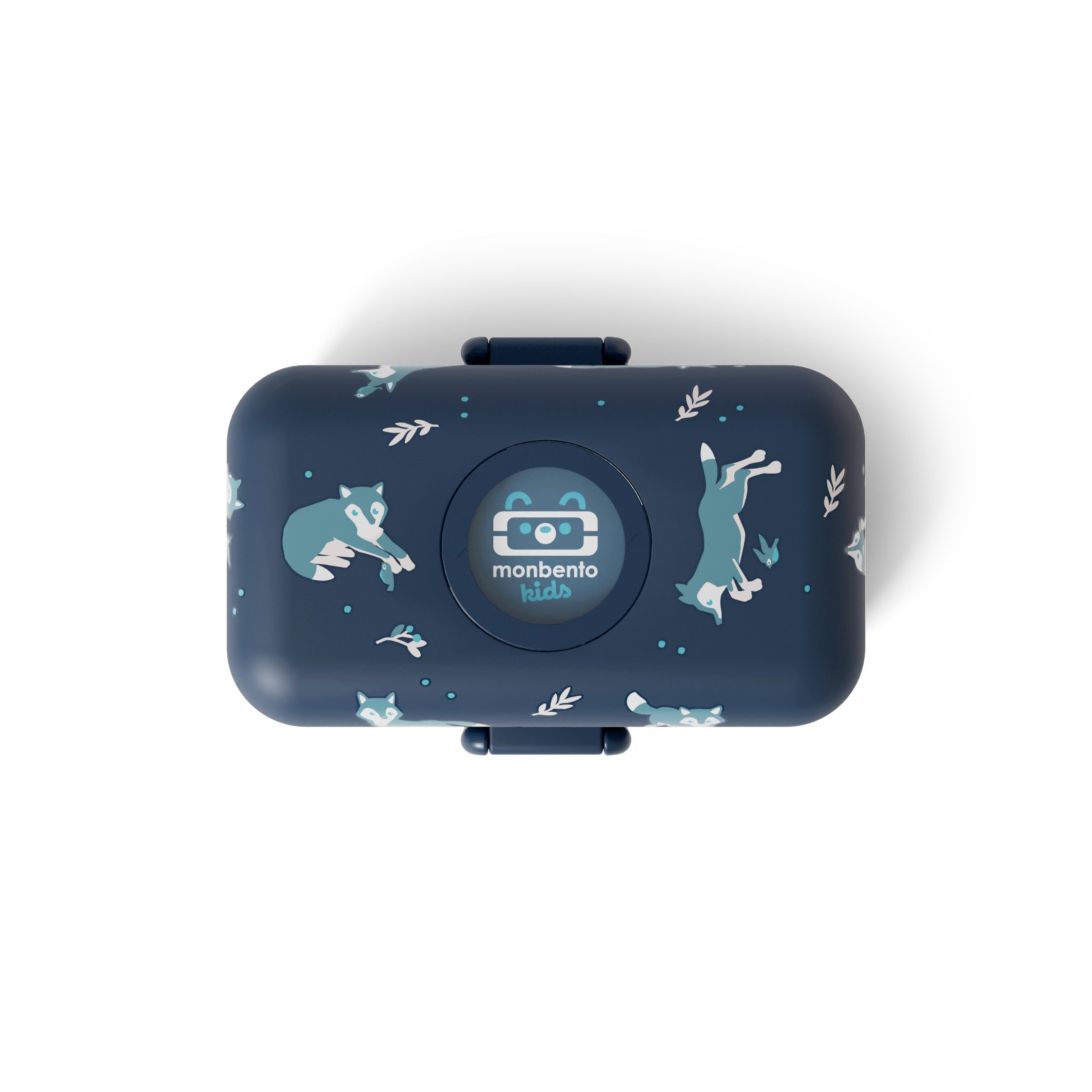 Monbento Tresor Wolf – lunchbox dla dzieci z 3 pojemnikami. Lekki, szczelny i łatwy w otwieraniu. Idealny do szkoły, na wycieczkę i piknik, wzór: wilk