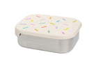 Śniadaniówka The Cotton Cloud Confetti – 1000 ml, miękka pokrywka, wyjmowana przegródka, uroczy design, idealny do szkoły / przedszkola, wzór: konfetti