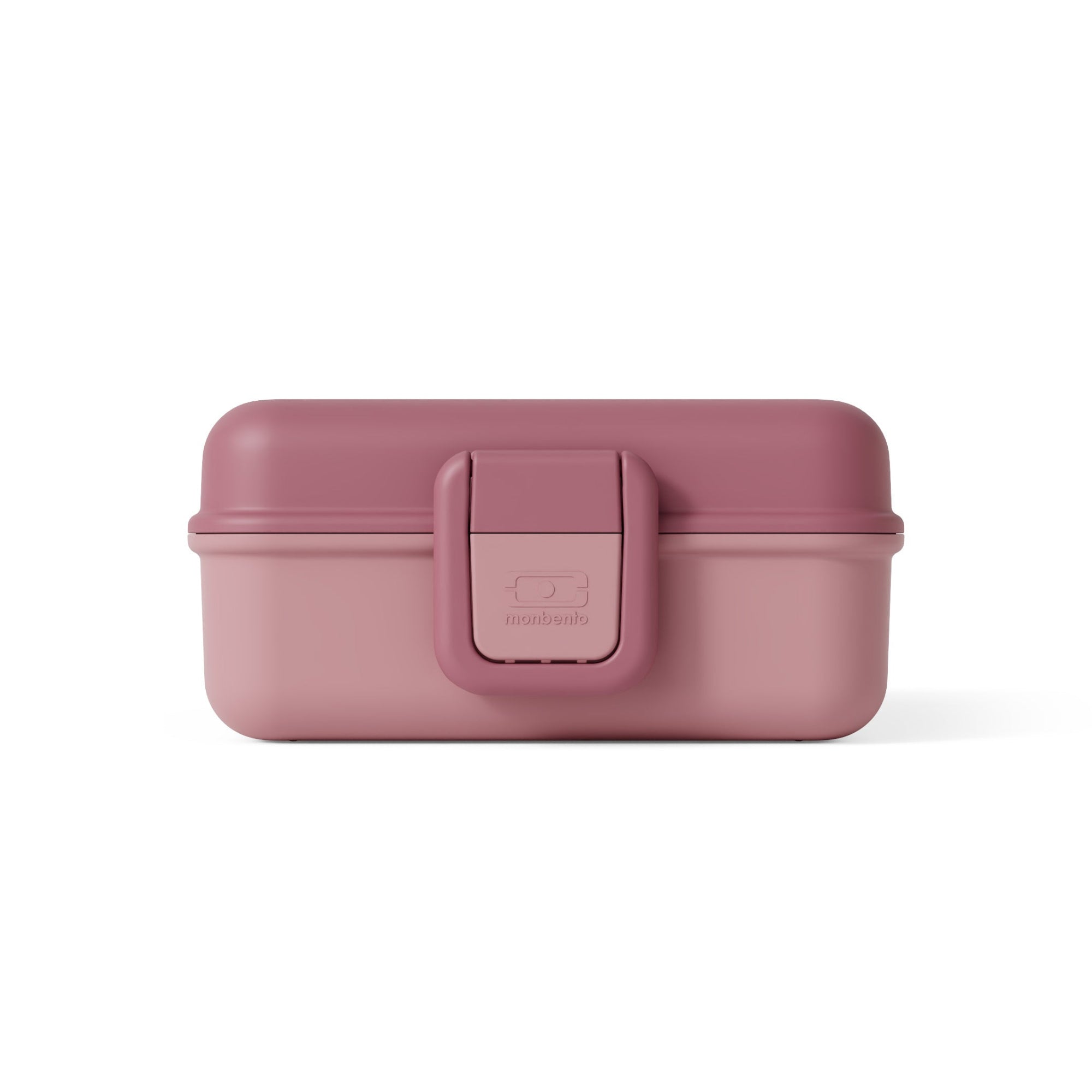 Lunchbox Monbento Snacky Blush – lekki, szczelny i bez BPA, z uchwytem, małym pojemniczkiem i sztućcami, kolor: różowy