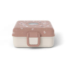Lunchbox Monbento Snacky Fox – lekki, szczelny i bez BPA, z uchwytem, małym pojemniczkiem i sztućcami, wzór: lisy