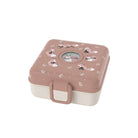 Lunchbox Monbento Snacky Fox – lekki, szczelny i bez BPA, z uchwytem, małym pojemniczkiem i sztućcami, wzór: lisy