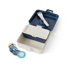 Lunchbox Monbento Snacky Wolf – lekki, szczelny i bez BPA, z uchwytem, małym pojemniczkiem i sztućcami, wzór: wilki