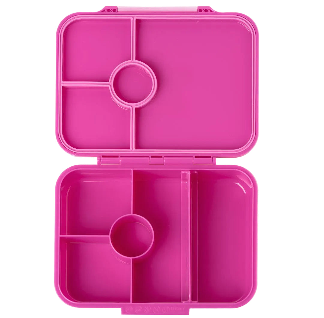 Lekkabox Classic Berry – lekka śniadaniówka z 4 przegródkami, szczelna i bez BPA, idealna do szkoły, przedszkola i pracy.