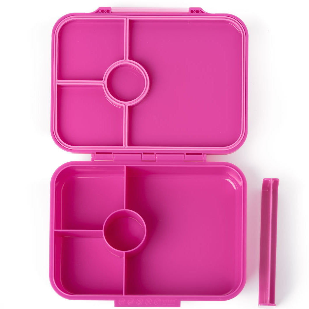 Lekkabox Classic Berry – lekka śniadaniówka z 4 przegródkami, szczelna i bez BPA, idealna do szkoły, przedszkola i pracy.