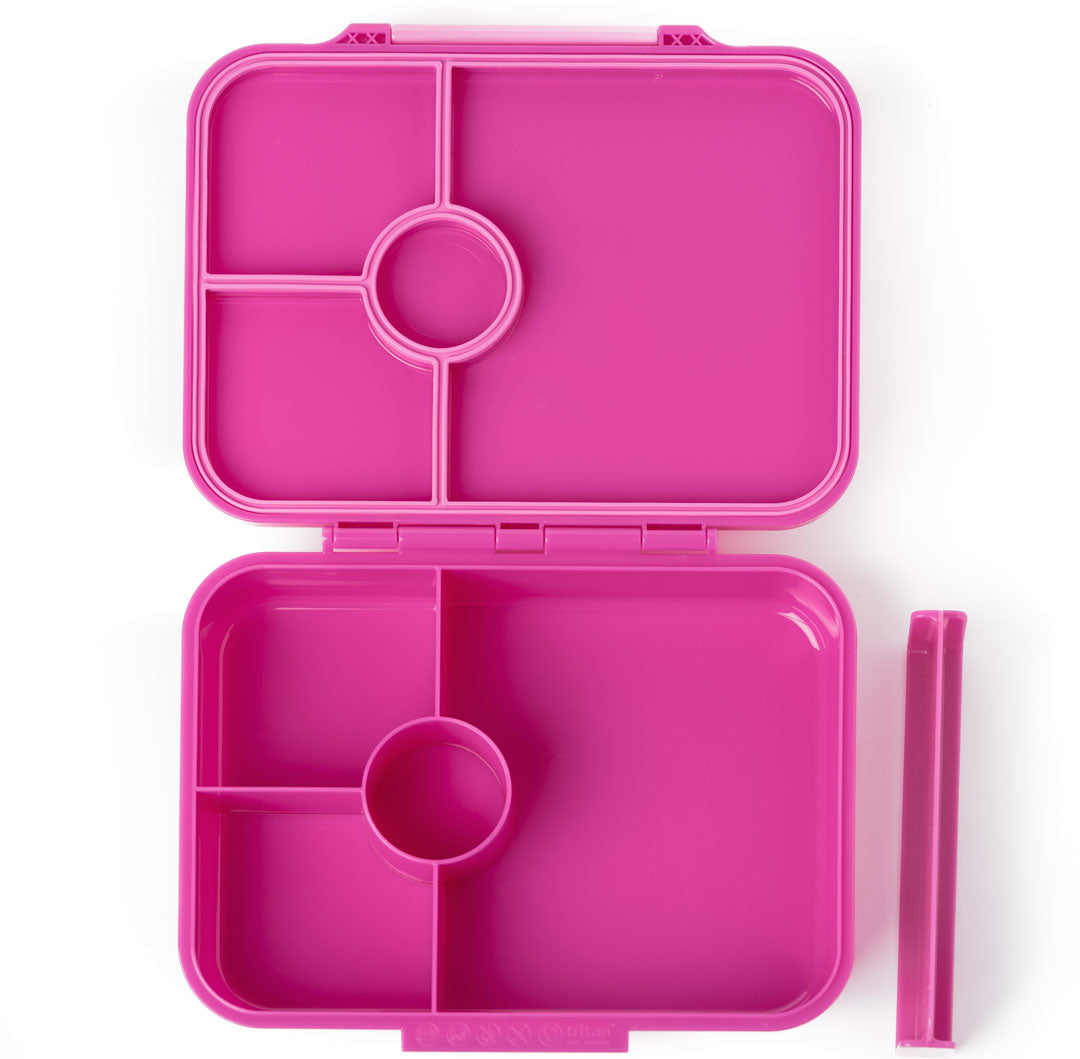 Lekkabox Classic Berry – lekka śniadaniówka z 4 przegródkami, szczelna i bez BPA, idealna do szkoły, przedszkola i pracy.