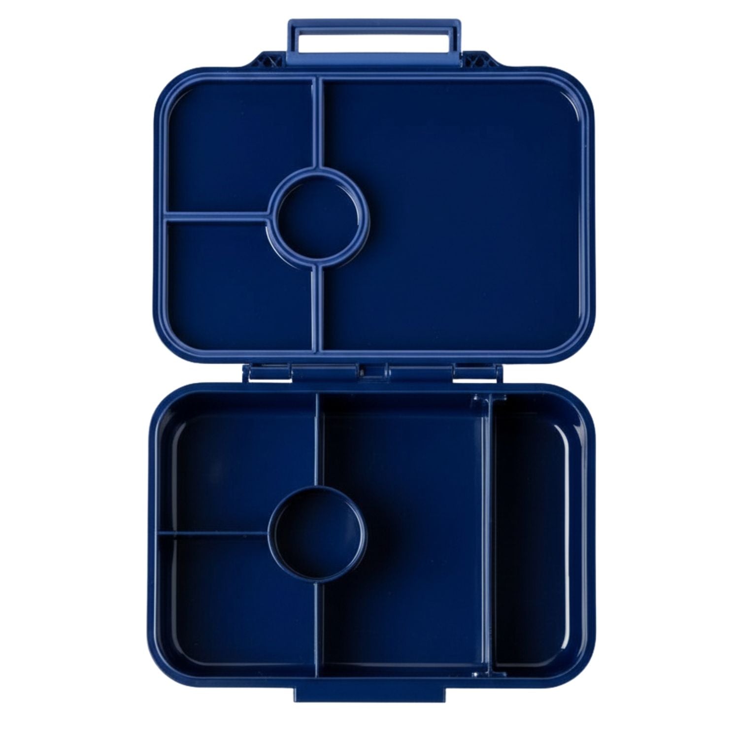 Lekkabox Classic Cosmic– lekka, niebieska śniadaniówka z 4 przegródkami, szczelna i bez BPA, idealna do szkoły, przedszkola i pracy.