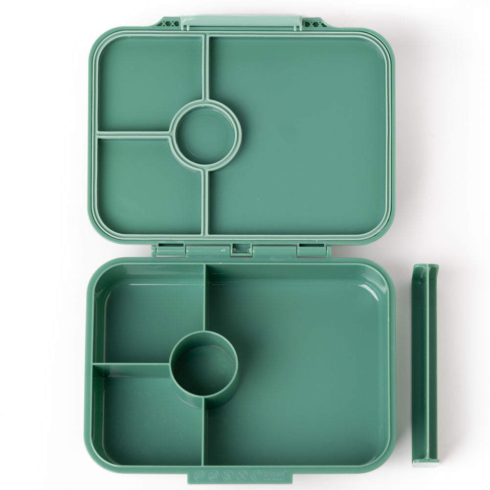 Lekkabox Classic Forest – lekka śniadaniówka z 4 przegródkami, szczelna i bez BPA, idealna do szkoły, przedszkola i pracy.