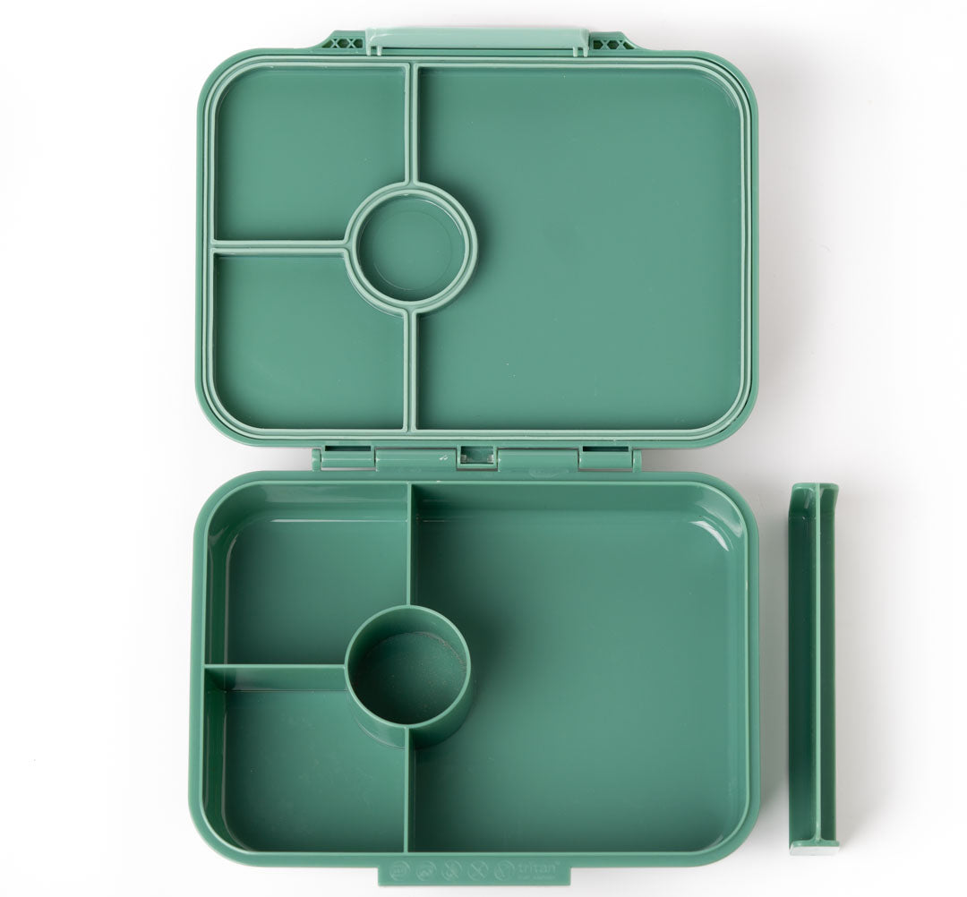 Lekkabox Classic Forest – lekka śniadaniówka z 4 przegródkami, szczelna i bez BPA, idealna do szkoły, przedszkola i pracy.