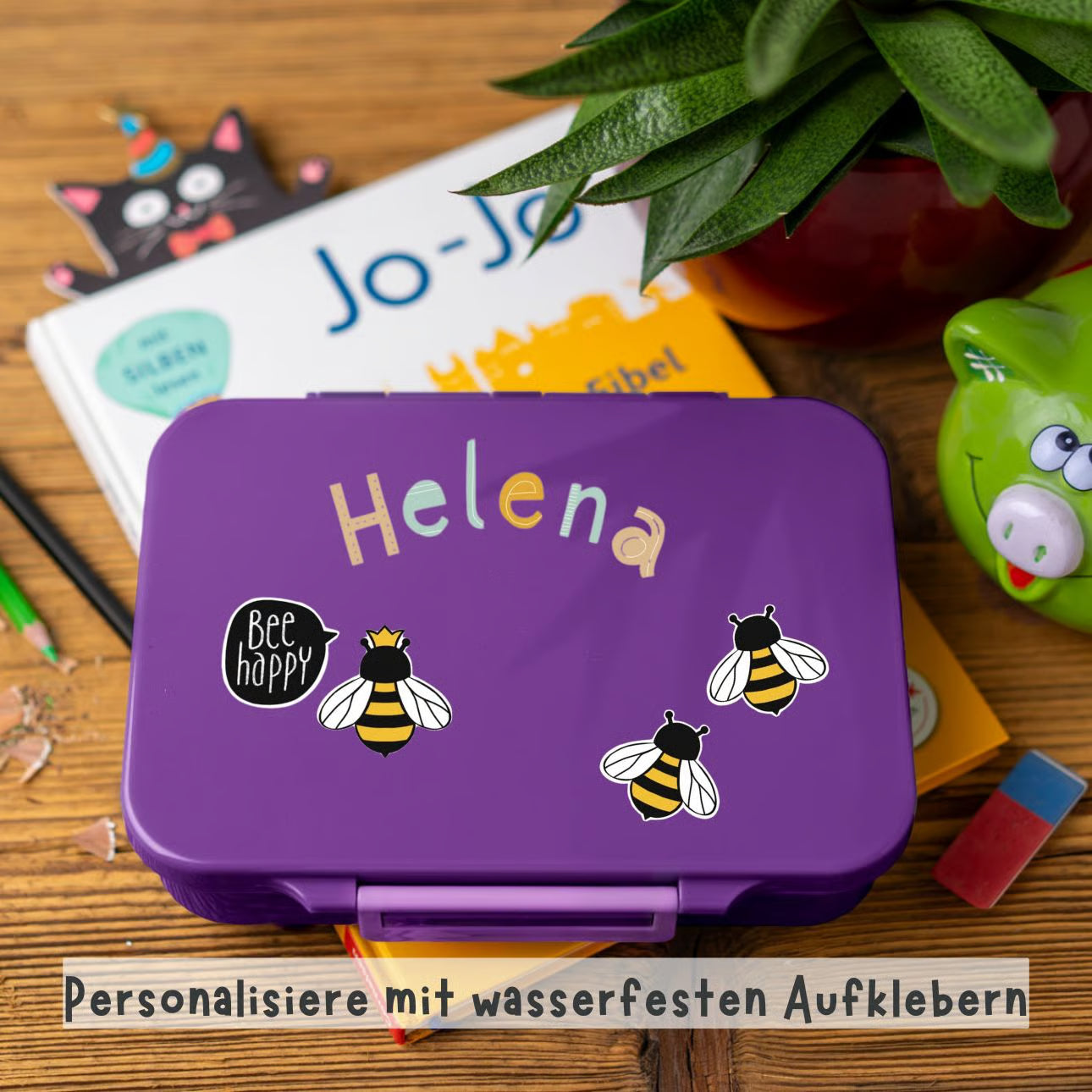 Lekkabox Classic Lilac – lekka śniadaniówka z 4 przegródkami, szczelna i bez BPA, idealna do szkoły, przedszkola i pracy.