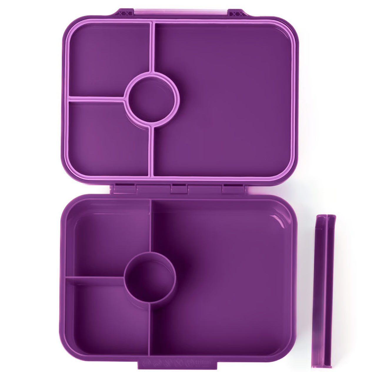 Lekkabox Classic Lilac – lekka śniadaniówka z 4 przegródkami, szczelna i bez BPA, idealna do szkoły, przedszkola i pracy.