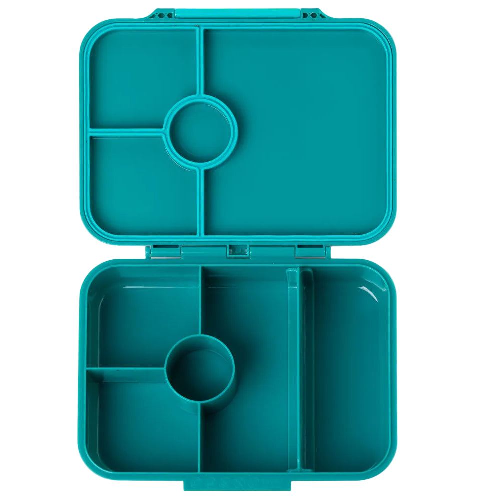 Lekkabox Classic Petrol – lekka śniadaniówka z 4 przegródkami, szczelna i bez BPA, idealna do szkoły, przedszkola i pracy.
