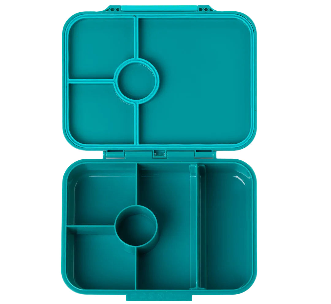 Lekkabox Classic Petrol – lekka śniadaniówka z 4 przegródkami, szczelna i bez BPA, idealna do szkoły, przedszkola i pracy.