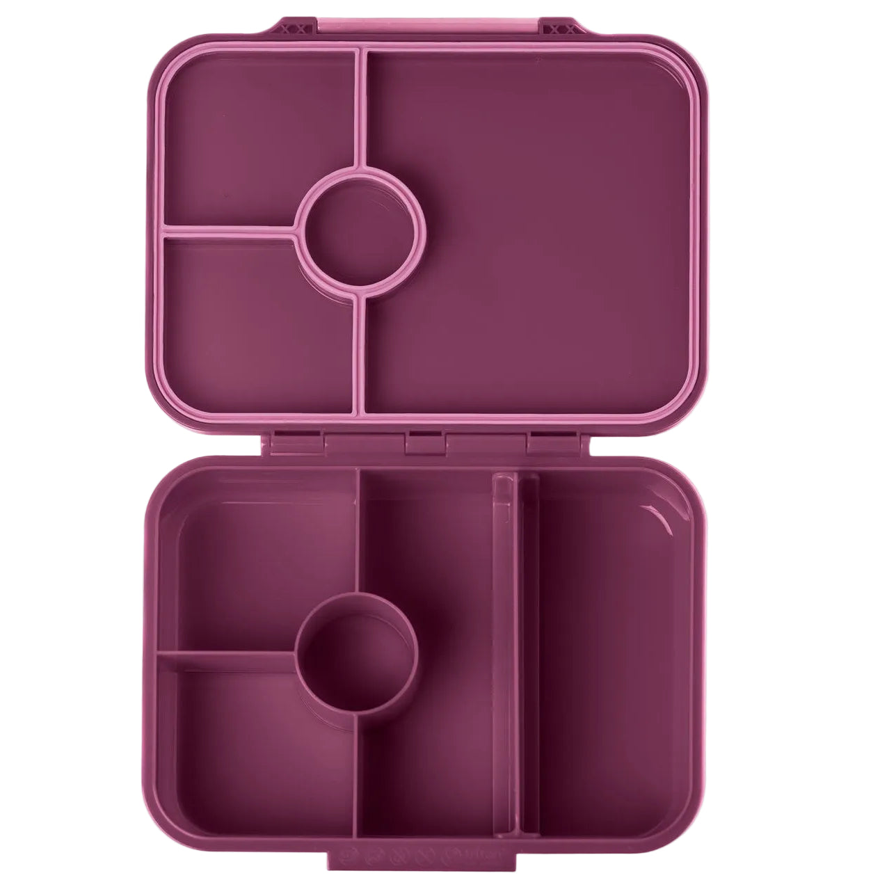 Lekkabox Classic Plum – lekka, różowa śniadaniówka z 4 przegródkami, szczelna i bez BPA, idealna do szkoły, przedszkola i pracy.