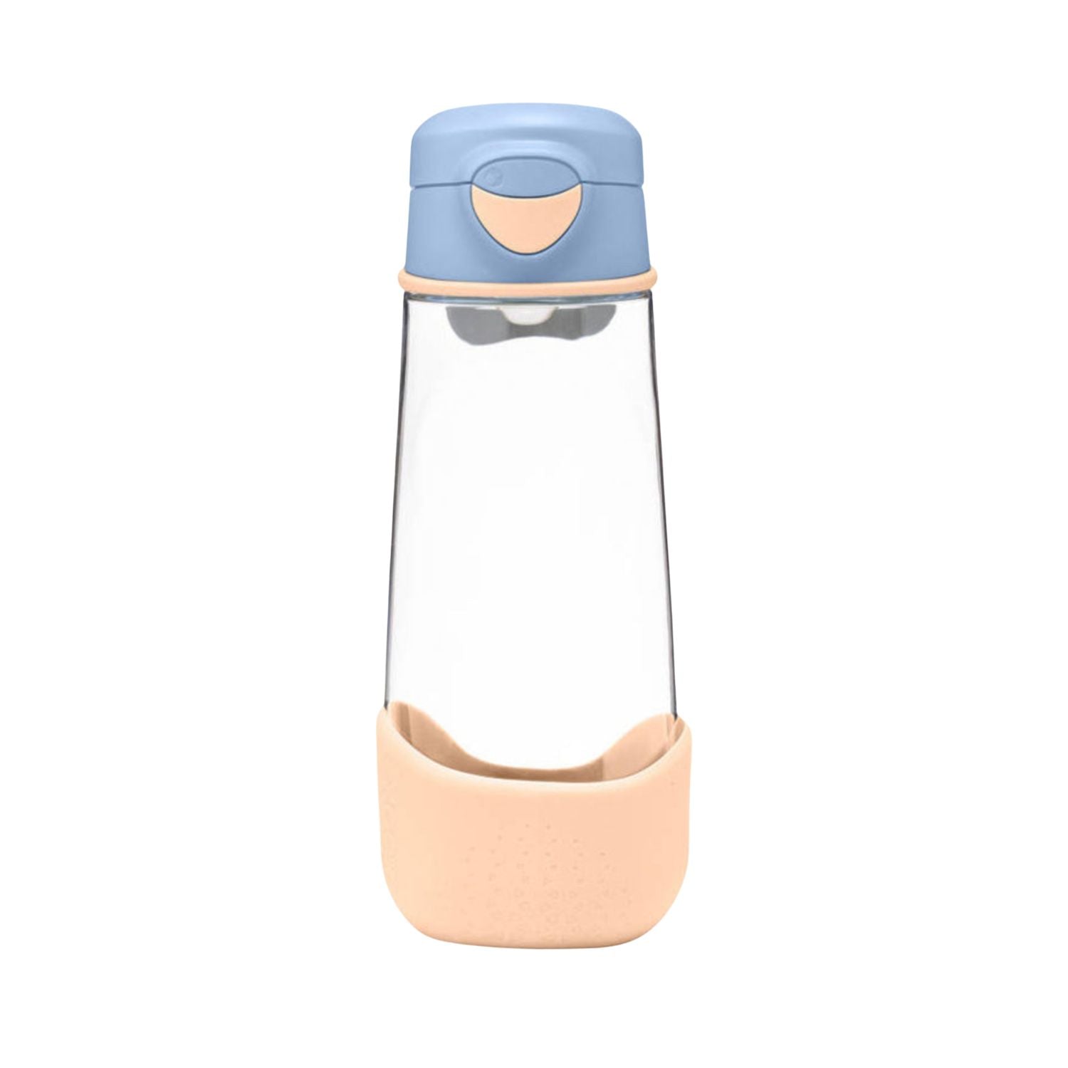 Sportowa butelka tritanowa B.box Feeling Peachy 600 ml – z ergonomicznym kształtem i szerokim wlewem.