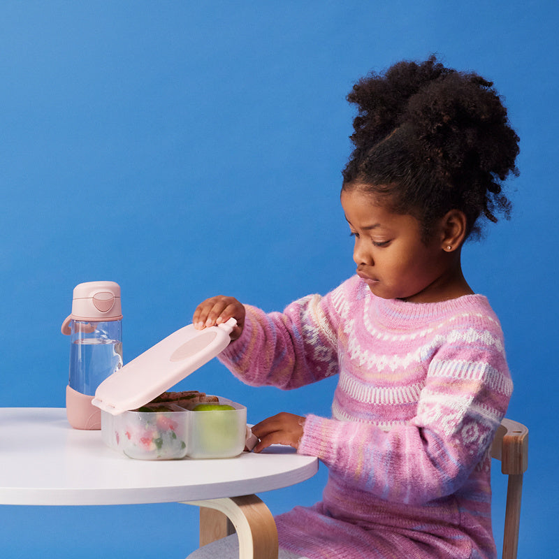 Butelka sportowa tritanowa B.Box Blush Crush – szczelna, lekka i ergonomiczna, idealna dla dzieci, kolor: różowy