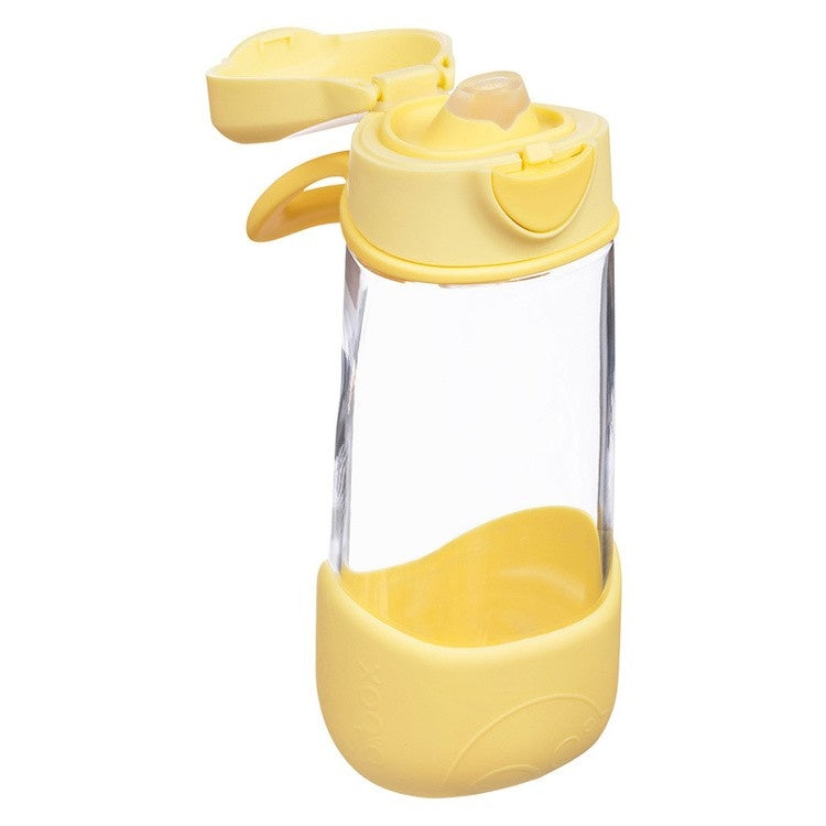 Żółty bidon sportowy b.box Lemon Twist z silikonowym ustnikiem