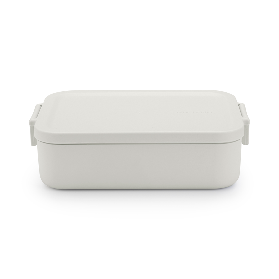 Lunchbox Brabantia Make&Take Light Grey – 1,1 l, szczelny, trwały, nadaje się do mikrofalówki, zmywarki i zamrażarki, ekologiczny, kolor: szary