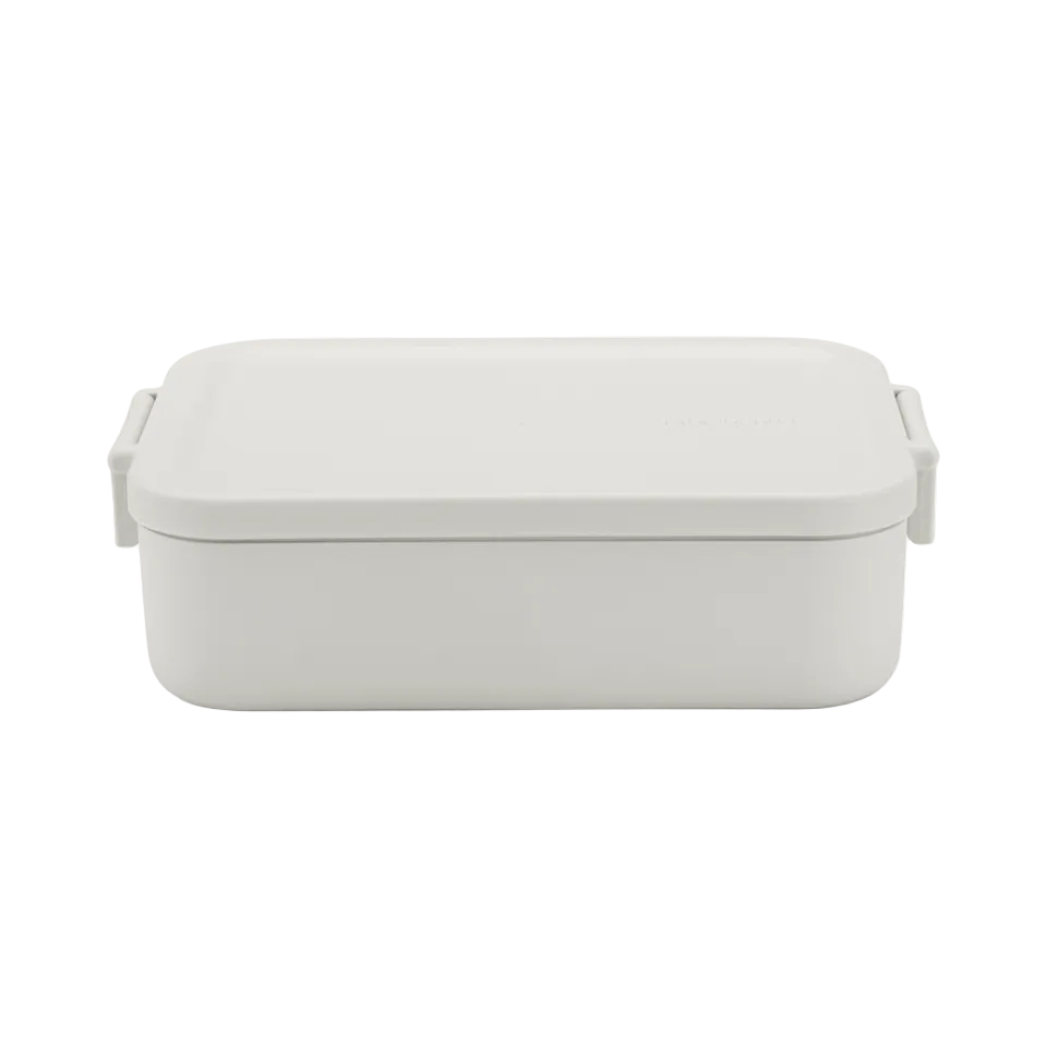 Lunchbox Brabantia Make&Take Light Grey – 1,1 l, szczelny, trwały, nadaje się do mikrofalówki, zmywarki i zamrażarki, ekologiczny, kolor: szary