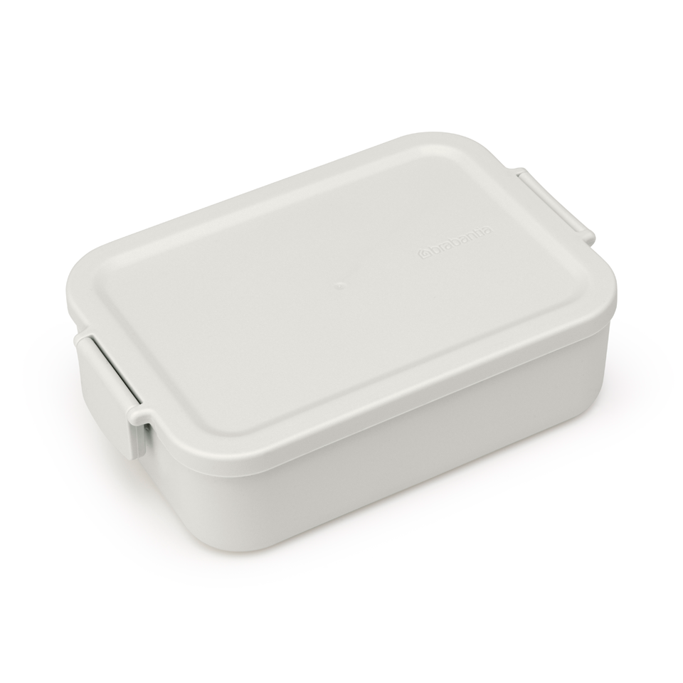Lunchbox Brabantia Make&Take Light Grey – 1,1 l, szczelny, trwały, nadaje się do mikrofalówki, zmywarki i zamrażarki, ekologiczny, kolor: szary