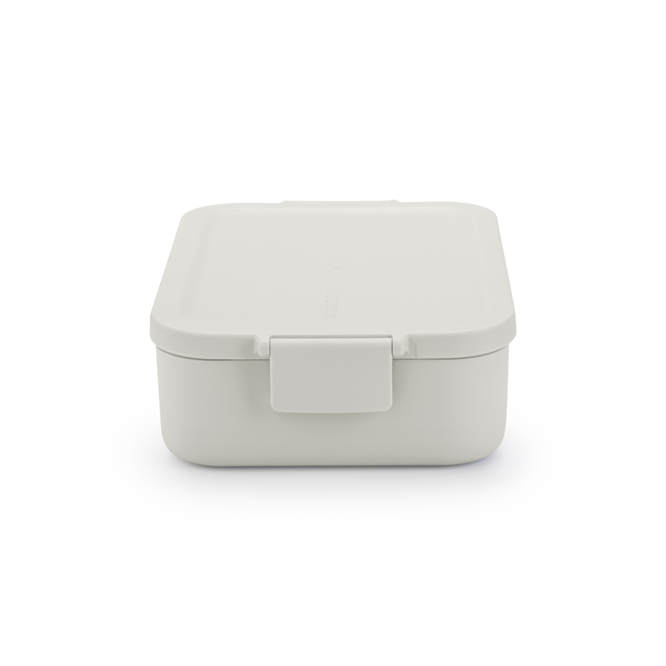 Lunchbox Brabantia Make&Take Light Grey – 1,1 l, szczelny, trwały, nadaje się do mikrofalówki, zmywarki i zamrażarki, ekologiczny, kolor: szary