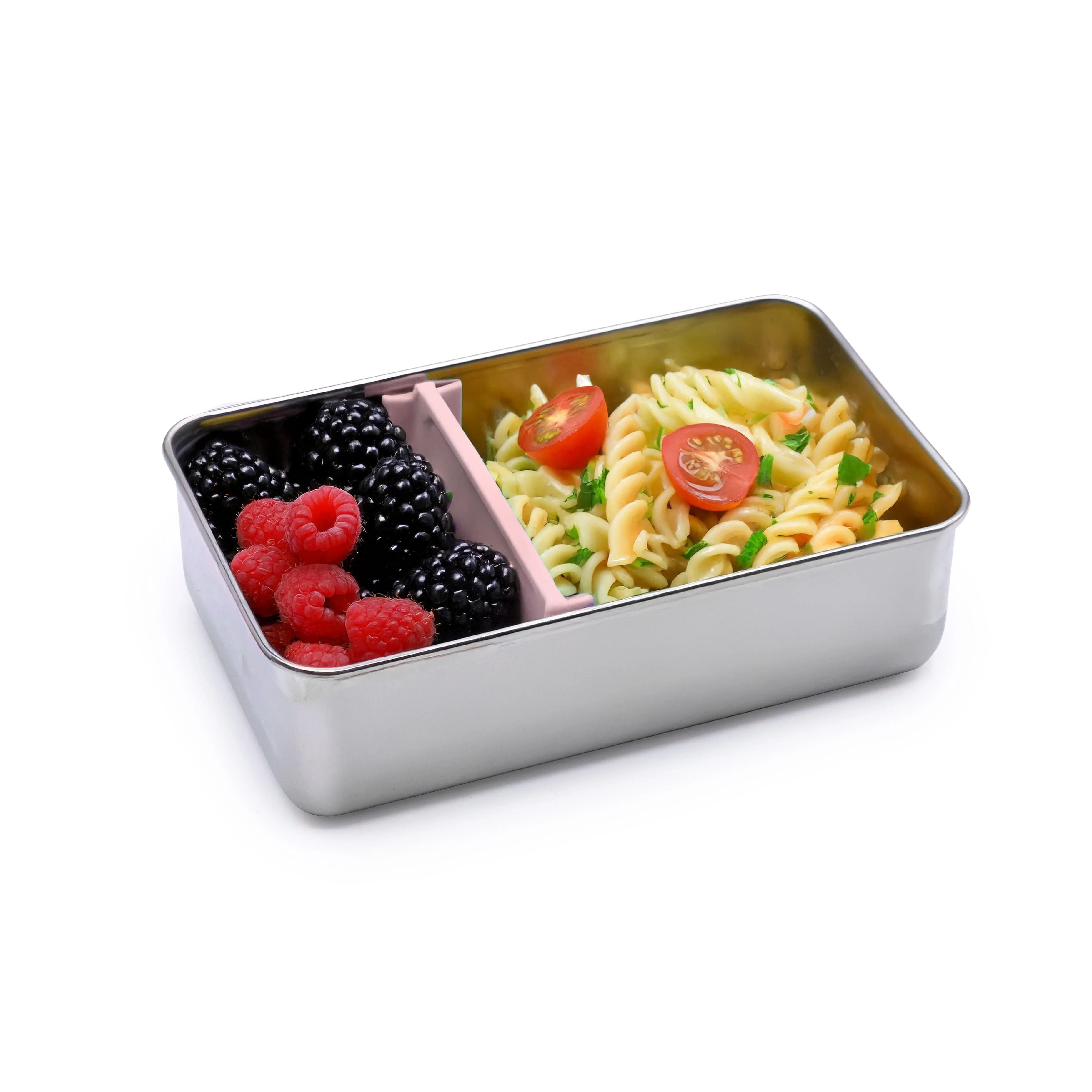 Różowy pojemnik na lunch Melii wykonany ze stali nierdzewnej
