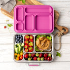 Lekkabox Grande Berry – stalowy lunchbox 960 ml z 5 szczelnymi przegródkami, idealny do pracy, szkoły i na wycieczki