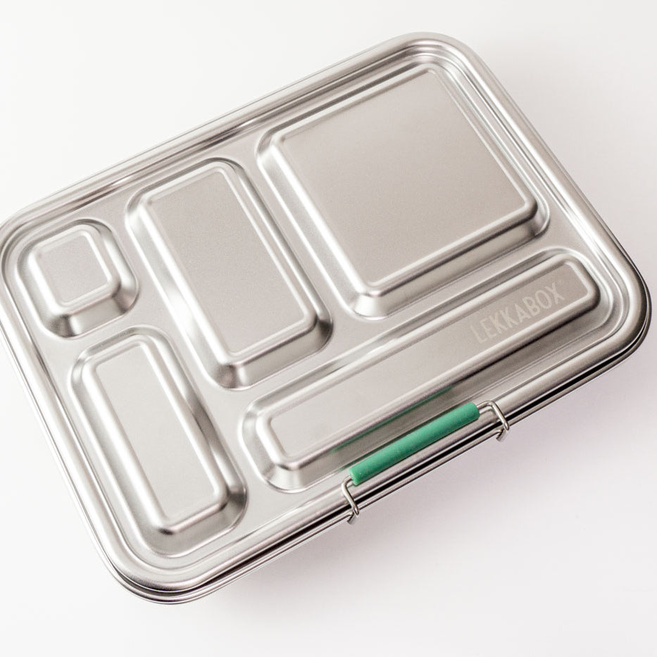 Lekkabox Grande Forest – stalowy lunchbox 960 ml z 5 szczelnymi przegródkami, idealny do pracy, szkoły i na wycieczki