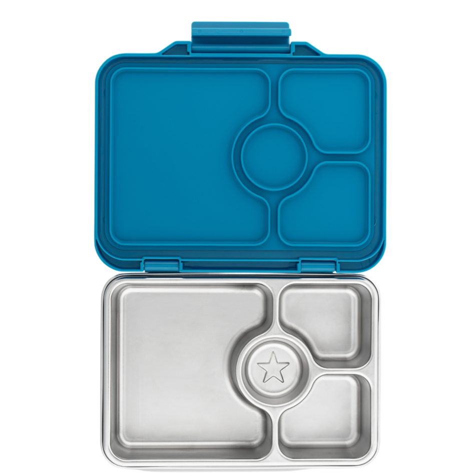 Yumbox Pret Normandy Blue– stylowy, szczelny lunchbox ze stali nierdzewnej, idealny na codzienne posiłki, kolor: niebieski