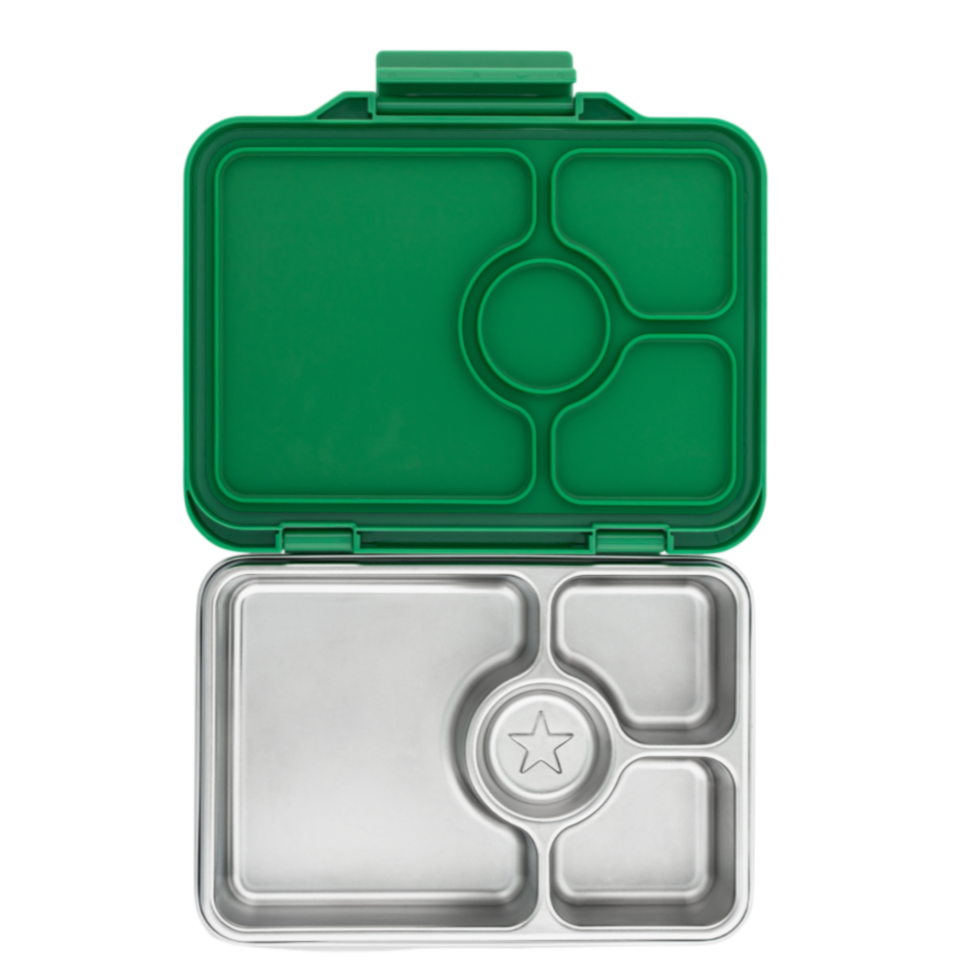 Yumbox Pret Pomme Green– stylowy, szczelny lunchbox ze stali nierdzewnej, idealny na codzienne posiłki, kolor: zielony
