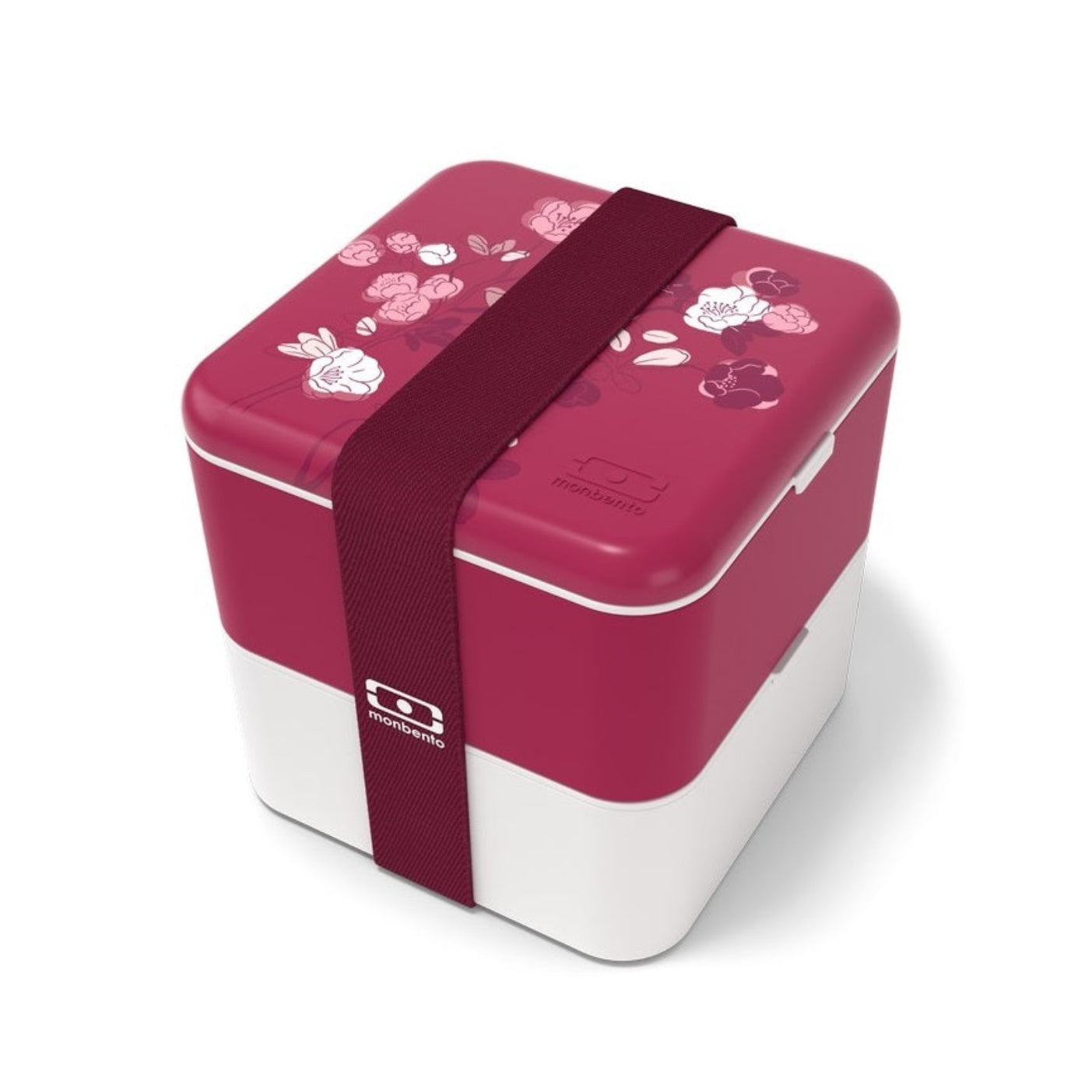 Monbento Square Magnolia – francuski lunchbox 1,7 l z dwoma pojemnikami i separatorem. Szczelny, trwały i bez BPA. Idealny do pracy, szkoły i podróży, kolor: różowy