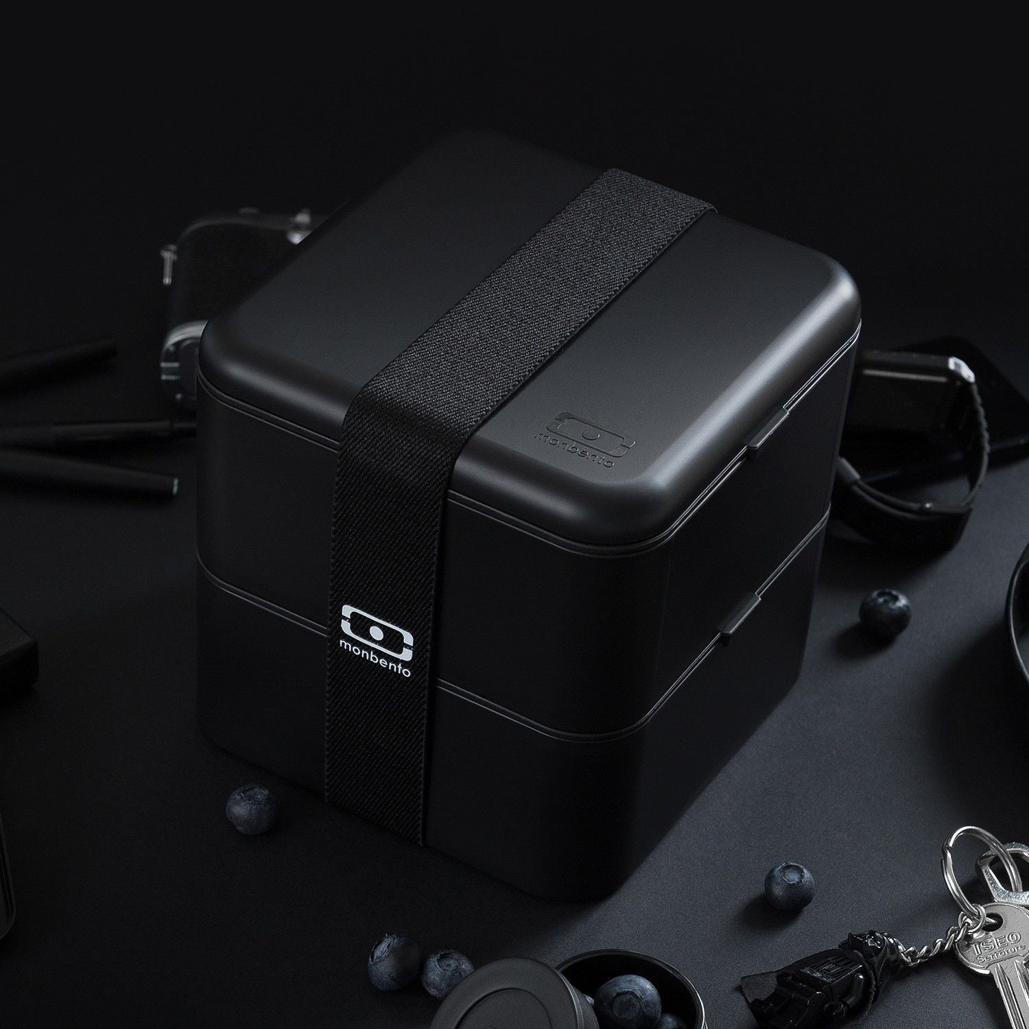 Monbento Square Onyx – szczelny duży pojemnik na drugie śniadanie i obiad