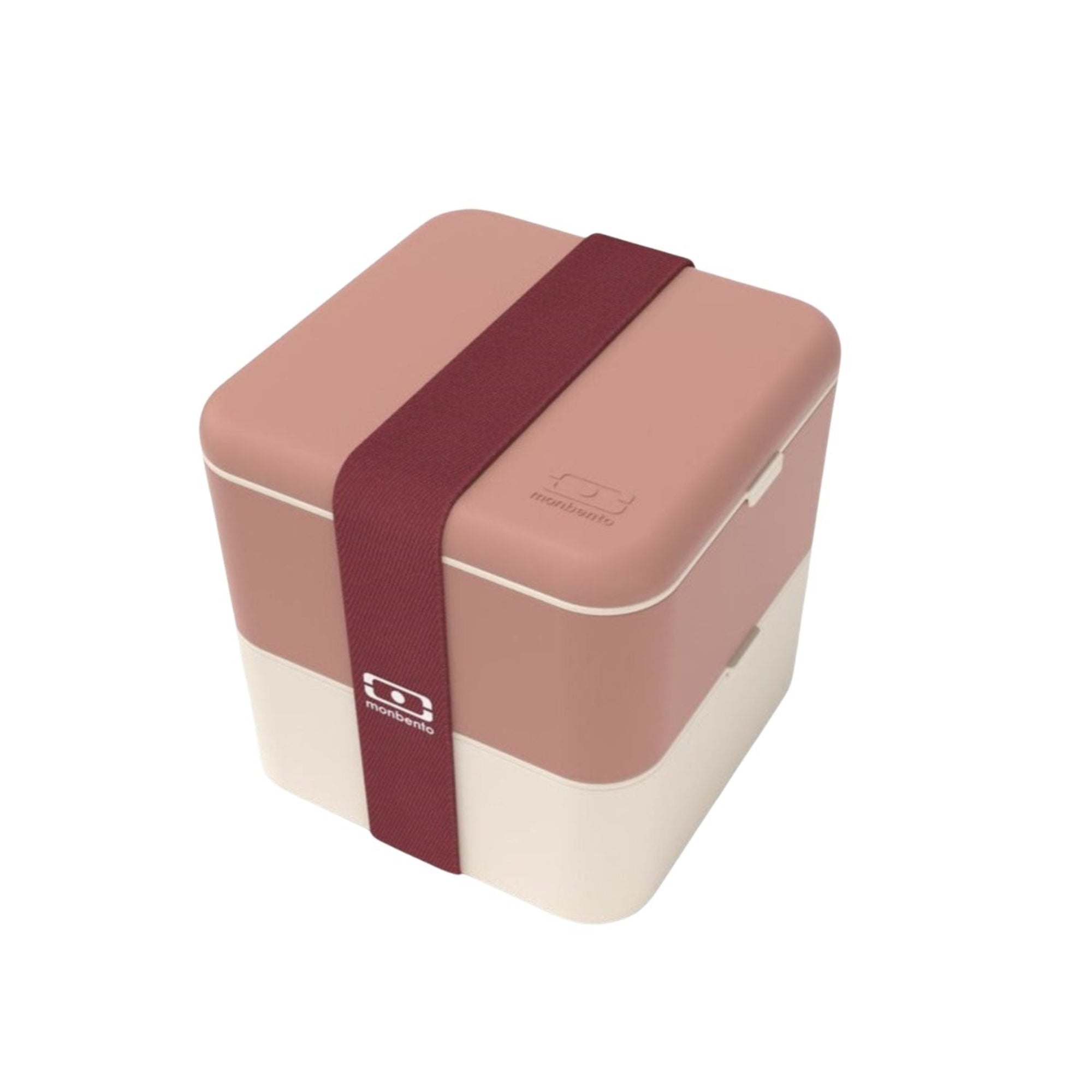 Monbento Square Pink Moka – francuski lunchbox 1,7 l z dwoma pojemnikami i separatorem. Szczelny, trwały i bez BPA. Idealny do pracy, szkoły i podróży, kolor: różowy