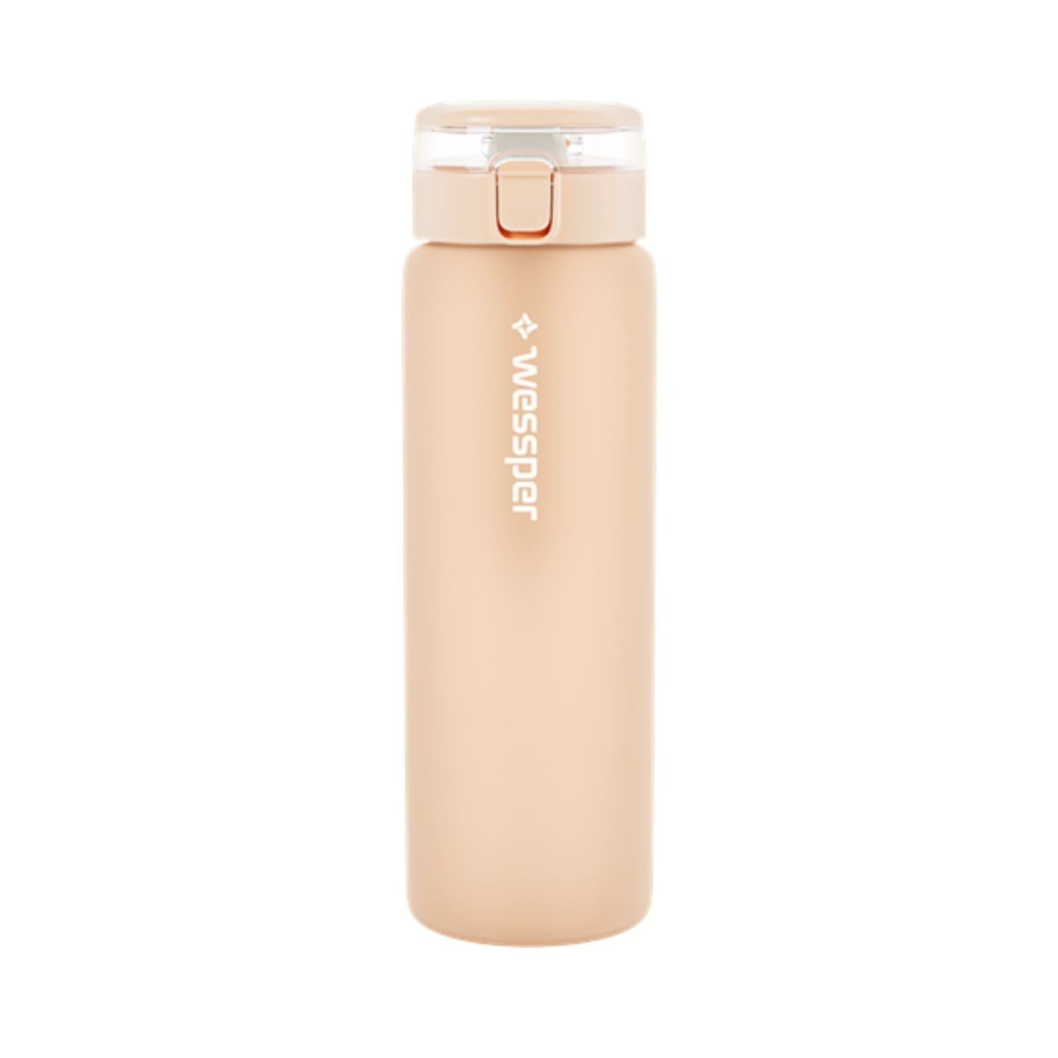 Wessper ActiveMax Glass 680 ml Beige – szklana butelka filtrująca, filtr węglowy, szkło borokrzemowe, ekologiczna, stylowa, bez BPA, kolor: beżowa
