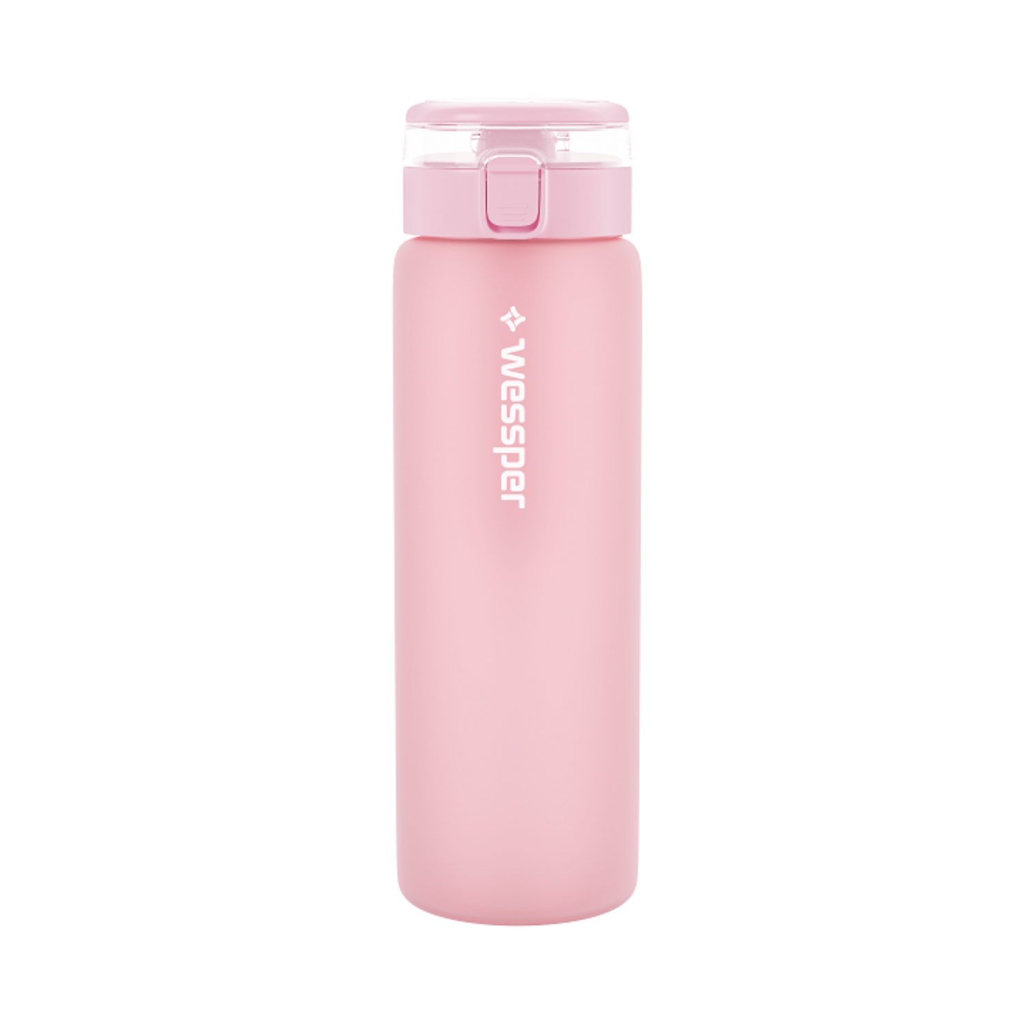 Wessper ActiveMax Glass 680 ml Pink – szklana butelka filtrująca, filtr węglowy, szkło borokrzemowe, ekologiczna, stylowa, bez BPA, kolor: różowa