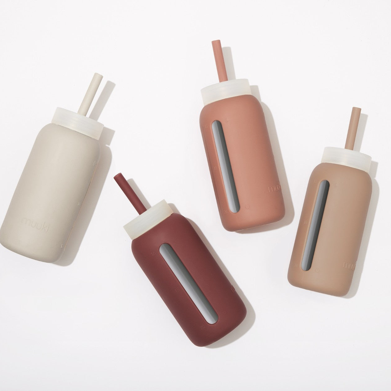 Stylowe butelki szklane Muuki 720 ml idealne do torebki i na trening