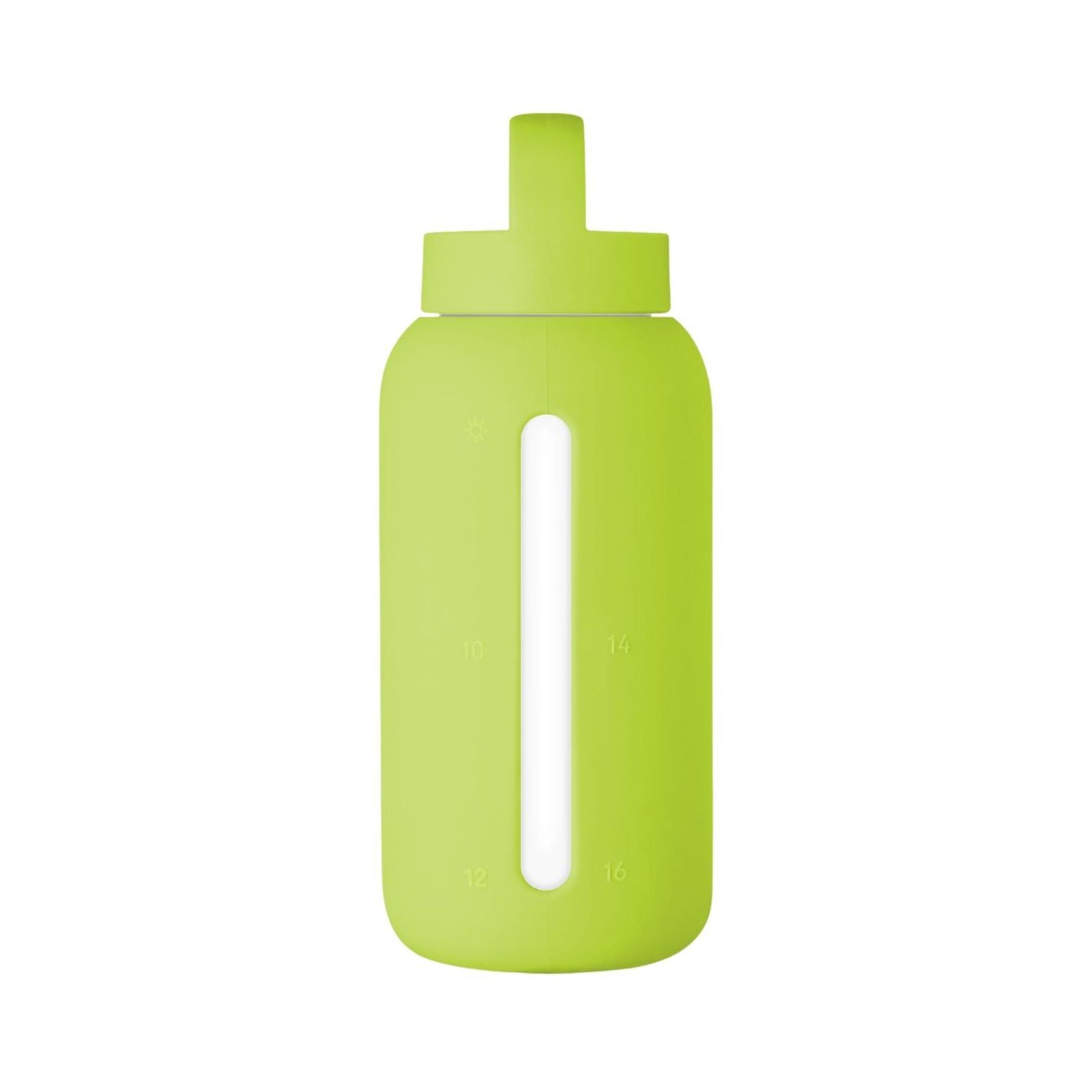 Neonowa zielona butelka motywacyjna Muuki Daily Bottle 720 ml Electric Lime