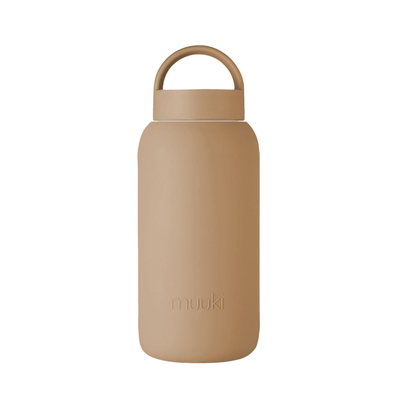 Beżowa butelka na wodę Muuki w silikonowym etui 720 ml