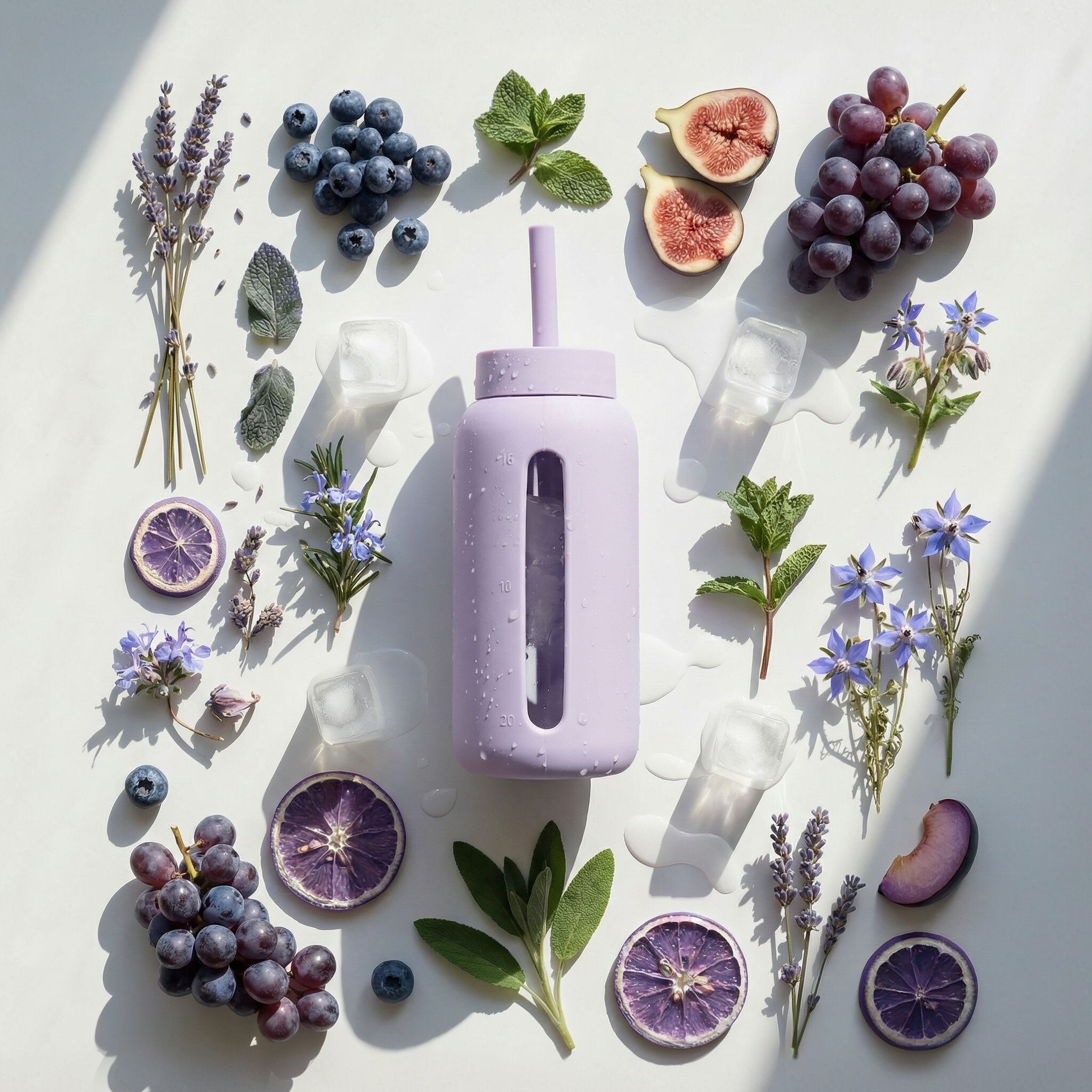 Muuki Daily Bottle 720 ml – ekologiczna butelka na wodę w kolorze Pastel Lilac