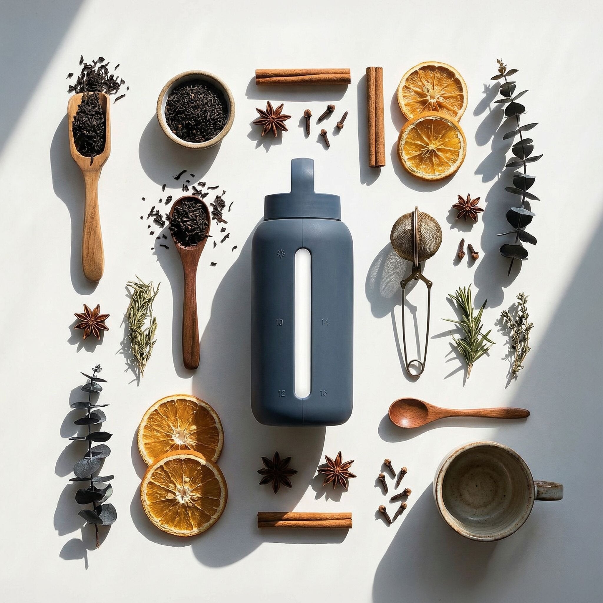 Muuki Daily Bottle – wytrzymała butelka ze szkła borokrzemowego o pojemności 720 ml w odcieniu Smoke Grey