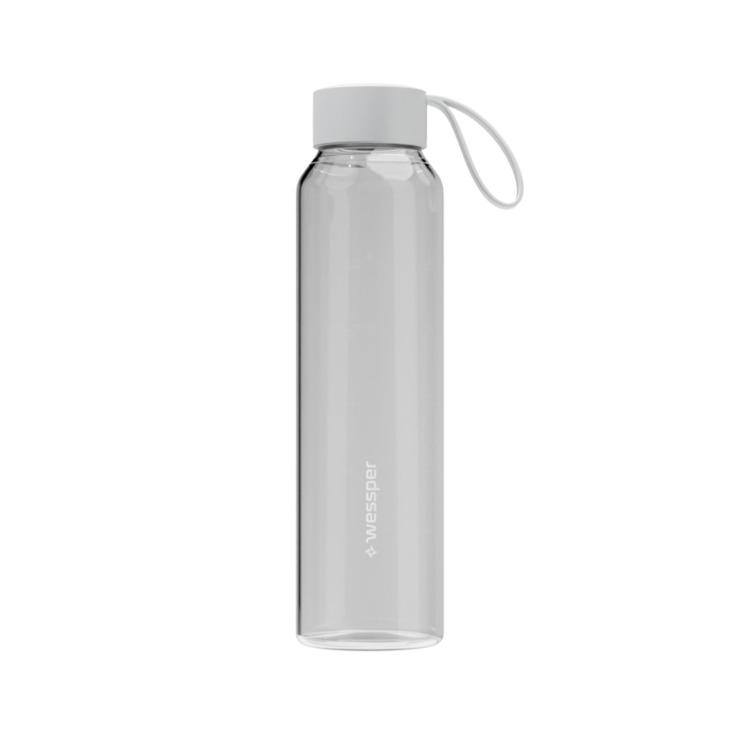 Wessper B1 Borosilicate szklana butelka motywacyjna – szkło borokrzemowe, szczelna, BPA free, miarka godzinowa, do zimnych i gorących napojów.