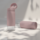 Wessper Actitex™ Glass 500 ml Pink – szklana butelka filtrująca ze szkła borokrzemowego, filtr Actitex™, bez BPA, ekologiczna i szczelna, kolor: różowa