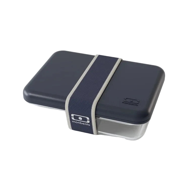 Monbento Pure szklany lunch box z przegródką Natural Blue