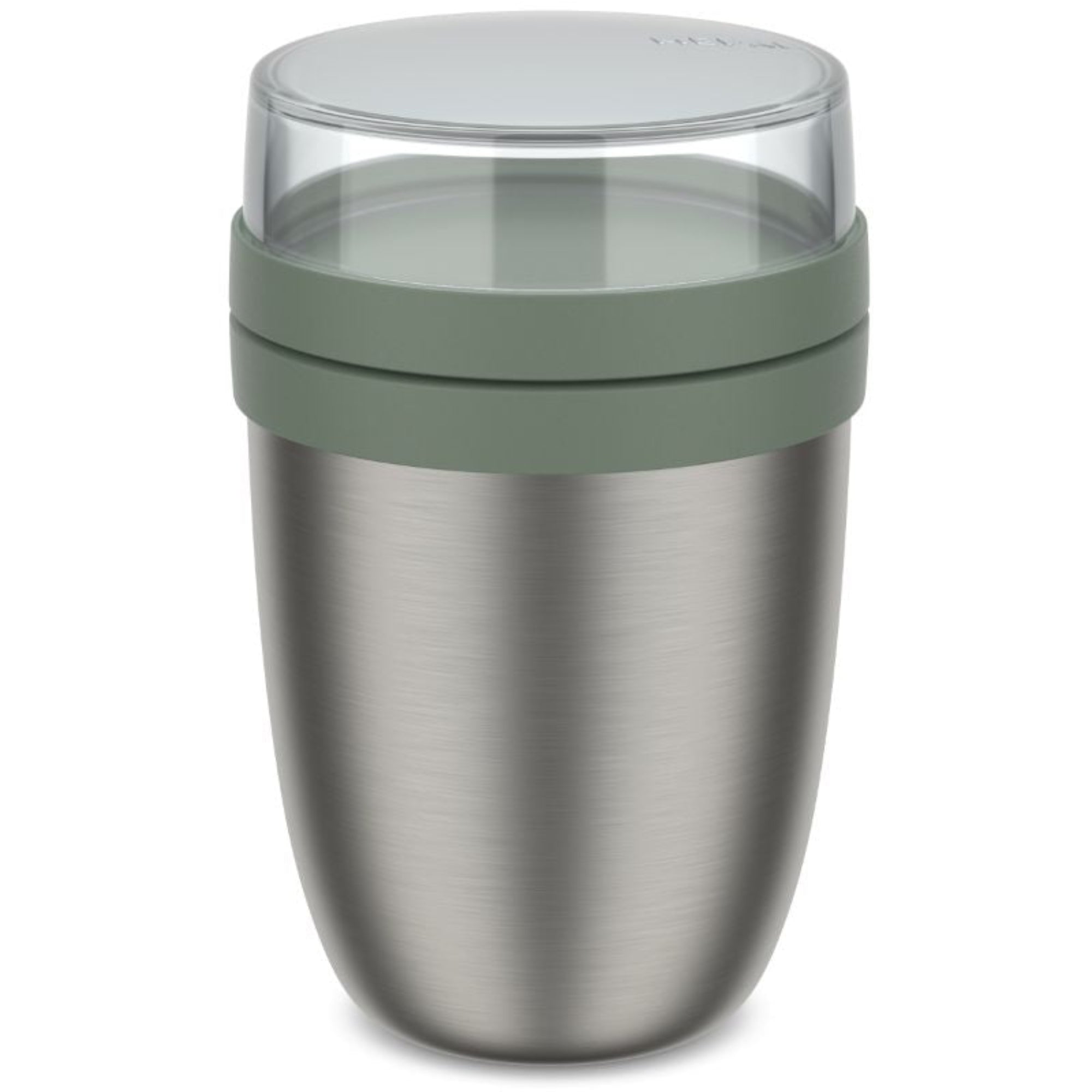 Termiczny pojemnik Mepal Lunch Pot - stalowy, z przegródką i izolacją, do pracy i szkoły, kolor: nordic sage