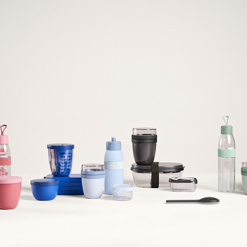 Termiczny pojemnik Mepal Lunch Pot - stalowy, z przegródką i izolacją, do pracy i szkoły, kolor: nordic blue