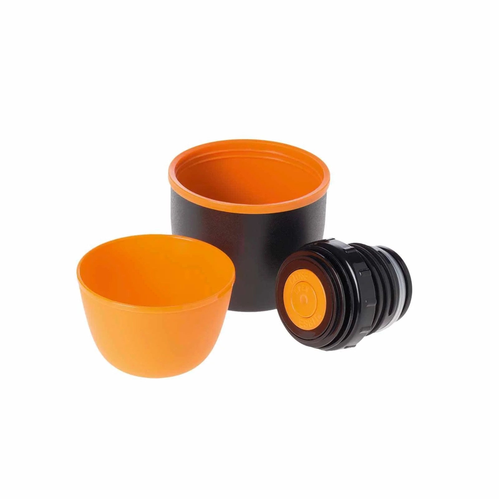 Esbit Vacuum Flask 1000 ml Black Orange – matowy czarny termos z dwoma kubkami w zestawie